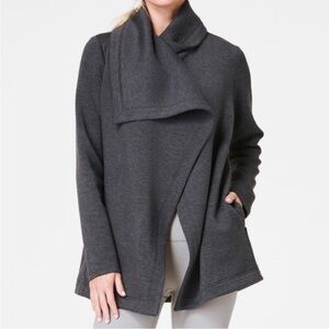 SPANX Gray Air Essentials Open Wrap Cardigan Size XL
